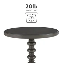 Accent & End Tables-Kirkland's Home Wood Spindle Side Table Gray