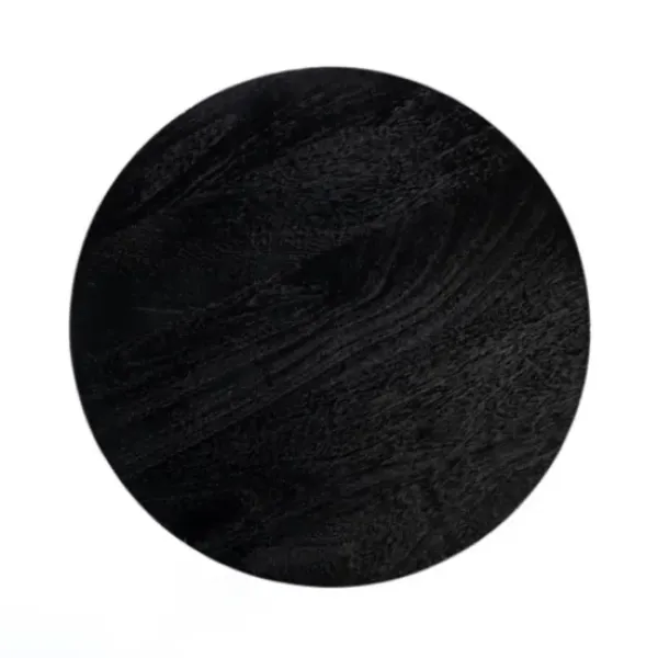 Accent & End Tables-Kirkland's Home Wood Spool Side Table Black