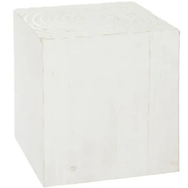 Accent & End Tables-Kirkland's Home Wood Square Frame Accent Table White