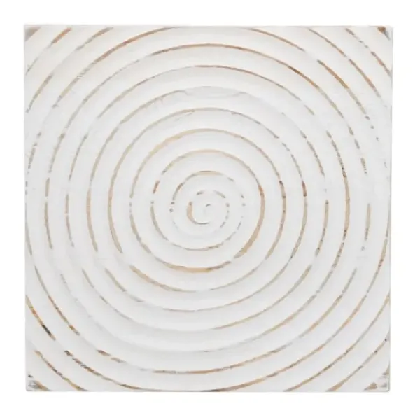 Accent & End Tables-Kirkland's Home Wood Square Frame Accent Table White
