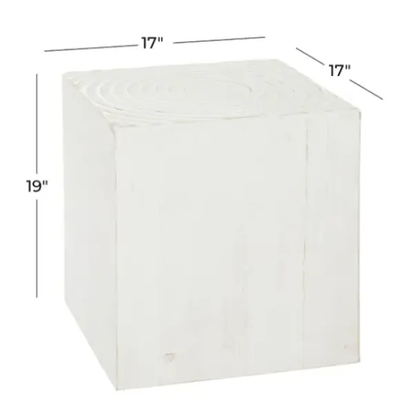 Accent & End Tables-Kirkland's Home Wood Square Frame Accent Table White