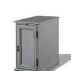 Accent & End Tables-Kirkland's Home Wood Storage And Charging Accent Table Gray