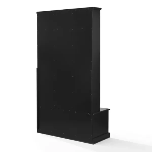 Entryway Furniture-Kirkland's Home Wood Storage Bench Hall Tree Black