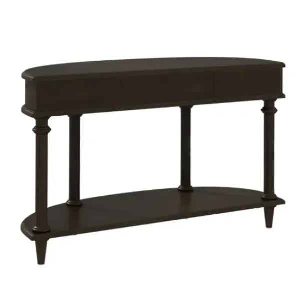 Console Tables-Kirkland's Home Wood 2-Tier Classic Console Table Brown