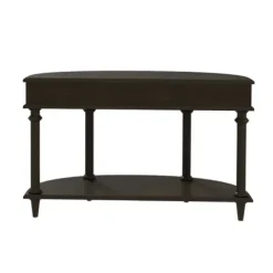 Console Tables-Kirkland's Home Wood 2-Tier Classic Console Table Brown