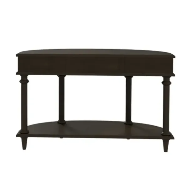 Console Tables-Kirkland's Home Wood 2-Tier Classic Console Table Brown