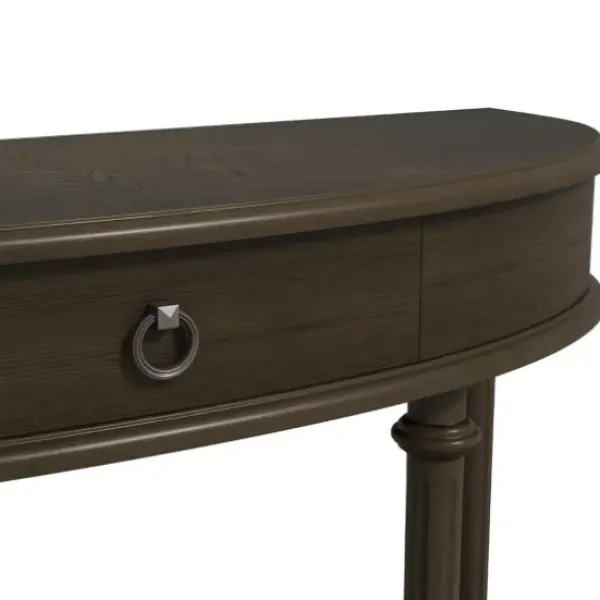 Console Tables-Kirkland's Home Wood 2-Tier Classic Console Table Brown