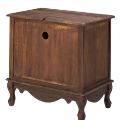 Nightstands-Kirkland's Home Wood Traditional 2-Drawer Nightstand Brown