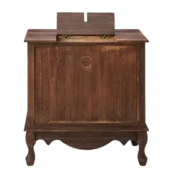 Nightstands-Kirkland's Home Wood Traditional 2-Drawer Nightstand Brown