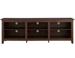 Tv Stands & Media Consoles-Kirkland's Home Wood Tv Stand, 70 In. Brown