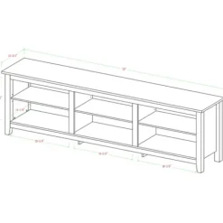 Tv Stands & Media Consoles-Kirkland's Home Wood Tv Stand, 70 In. Brown