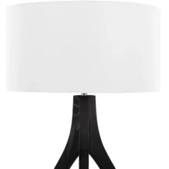 Floor Lamps-Kirkland's Home Wood Wishbone Floor Lamp Black