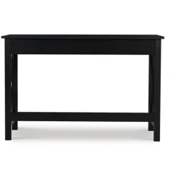 Office Furniture-Kirkland's Home Wood X-Sides Desk Black