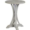 Accent & End Tables-Kirkland's Home Wooden Arched Base Round Top Accent Table White