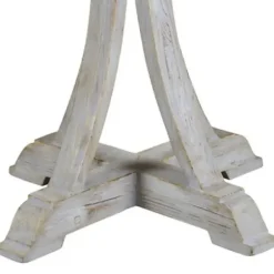 Accent & End Tables-Kirkland's Home Wooden Arched Base Round Top Accent Table White