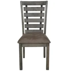 Dining Chairs-Kirkland's Home Wooden Fiji Dining Chairs, Set Of 2 Gray