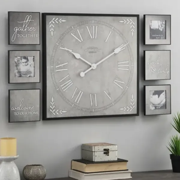 Gallery Wall Frames-Kirkland's Home Wooden Frame 7-Pc. Gallery Wall Set Gray