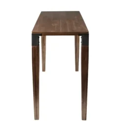 Dining Tables-Kirkland's Home Wooden Frazier Counter Table Brown