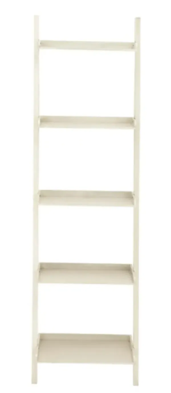 Bookshelves-Kirkland's Home Wooden Leaning Shelf White