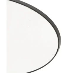 Decorative Mirrors-Kirkland's Home Wooden Oval Frame Wall Mirror Black