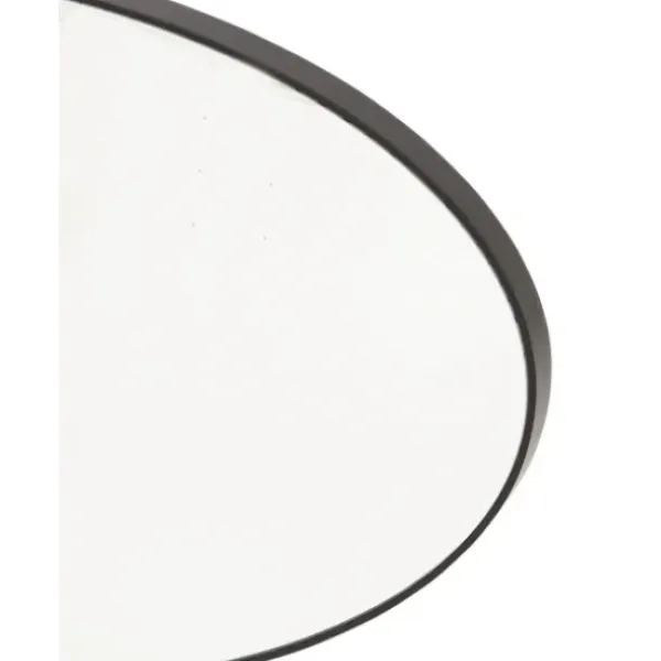 Decorative Mirrors-Kirkland's Home Wooden Oval Frame Wall Mirror Black