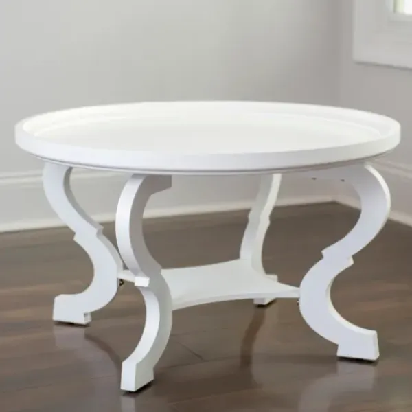 Coffee Tables-Kirkland's Home Wooden Parker Coffee Table White
