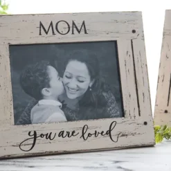 Picture Frames-Kirkland's Home Wooden Printed Picture Frame, 5X7 Blue