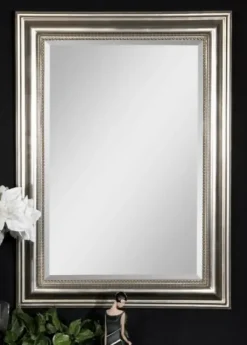 Decorative Mirrors-Kirkland's Home Wooden Silver Leaf Mirror