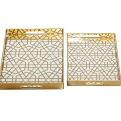 Decorative Trays-Kirkland's Home Wooden Trough Long Tray Brown