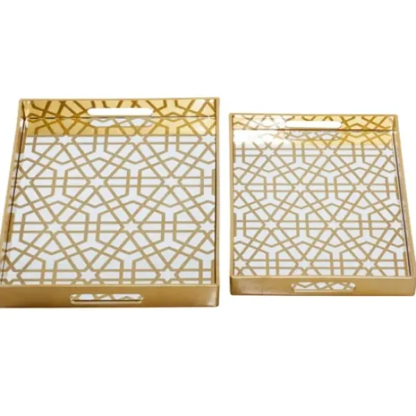 Decorative Trays-Kirkland's Home Wooden Trough Long Tray Brown