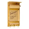 Wall Storage-Kirkland's Home Wooden Wall Note Roll With Hooks