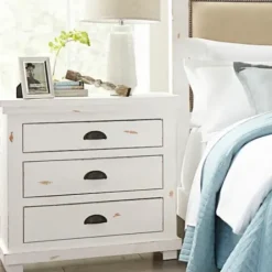 Nightstands-Kirkland's Home Wooden Willow Nightstand White