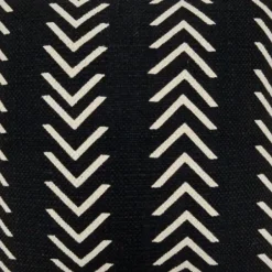 Pillows-Kirkland's Home Woven Black And White Chevron Throw Pillow Black/White