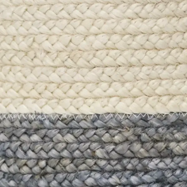 Baskets & Boxes-Kirkland's Home Woven Bone Shaped Basket, 21 In. Gray