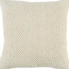 Pillows-Kirkland's Home Woven Nubby Pillow Ivory
