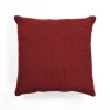 Pillows-Kirkland's Home Woven Open Stitch Pillow Red