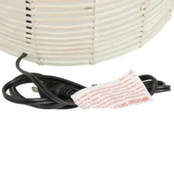 Table Lamps-Kirkland's Home Woven Rattan Table Lamp Ivory