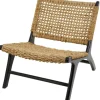 Accent Chairs-Kirkland's Home Woven Seagrass And Teakwood Accent Chair Tan