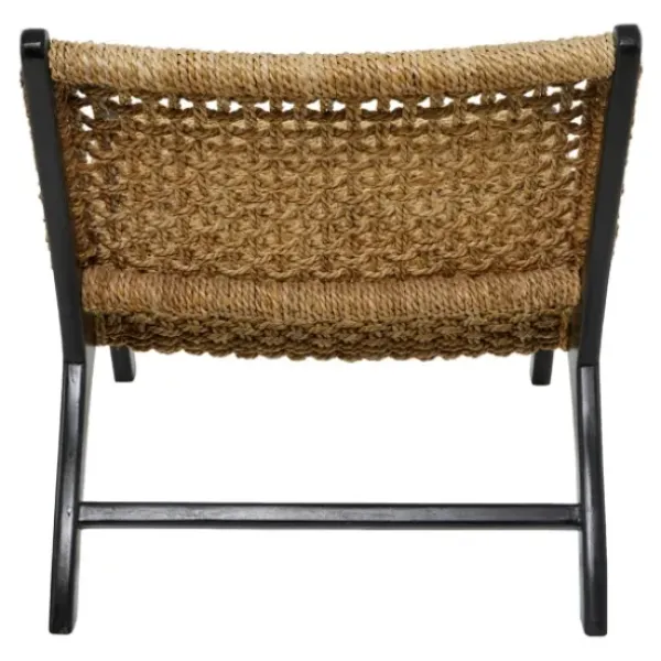 Accent Chairs-Kirkland's Home Woven Seagrass And Teakwood Accent Chair Tan