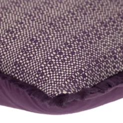 Pillows-Kirkland's Home Woven Stripes Fringe Lumbar Pillow Purple