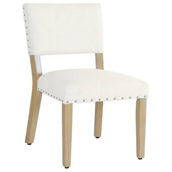 Dining Chairs-Kirkland's Home Woven Upholstered Dining Chairs, Set Of 2 Ivory