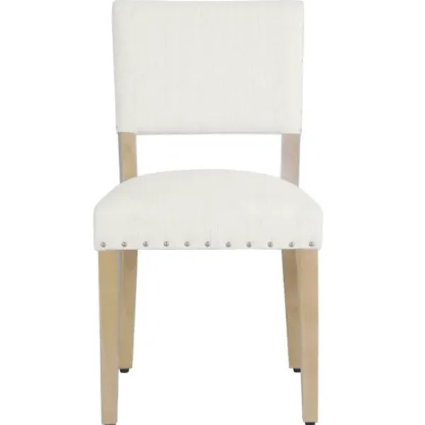 Dining Chairs-Kirkland's Home Woven Upholstered Dining Chairs, Set Of 2 Ivory