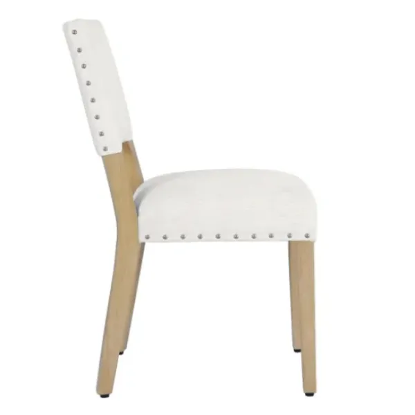 Dining Chairs-Kirkland's Home Woven Upholstered Dining Chairs, Set Of 2 Ivory