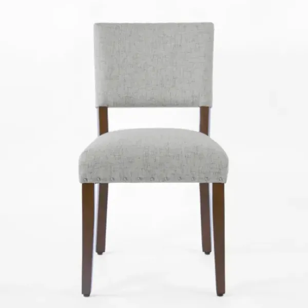 Dining Chairs-Kirkland's Home Woven Upholstered Dining Chairs, Set Of 2 Gray