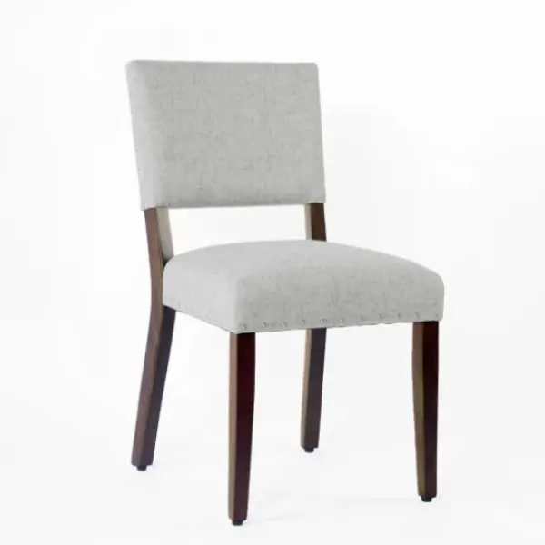 Dining Chairs-Kirkland's Home Woven Upholstered Dining Chairs, Set Of 2 Gray