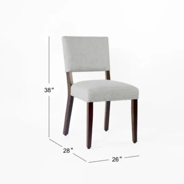 Dining Chairs-Kirkland's Home Woven Upholstered Dining Chairs, Set Of 2 Gray