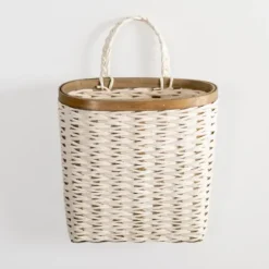 Wall Storage-Kirkland's Home Woven Wall Pocket White