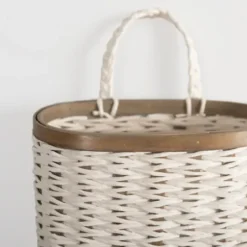 Wall Storage-Kirkland's Home Woven Wall Pocket White
