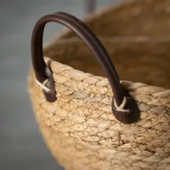 Baskets & Boxes-Kirkland's Home Woven Wicker Baskets With Handles, Set Of 2 Brown