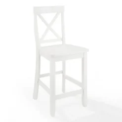 Bar Stools & Counter Height Stools-Kirkland's Home X-Back Farmhouse Counter Stools, Set Of 2 White